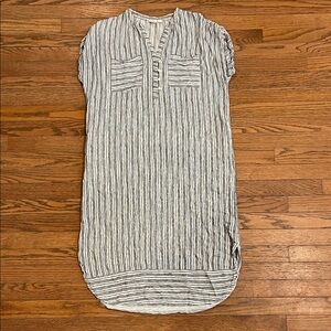 GAP Navy and Ivory Striped Dress